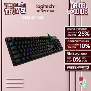 Bàn phím cơ gaming logitech g512 gx rgb - 3 loại phím cơ gx switch, cổng usb 2.0