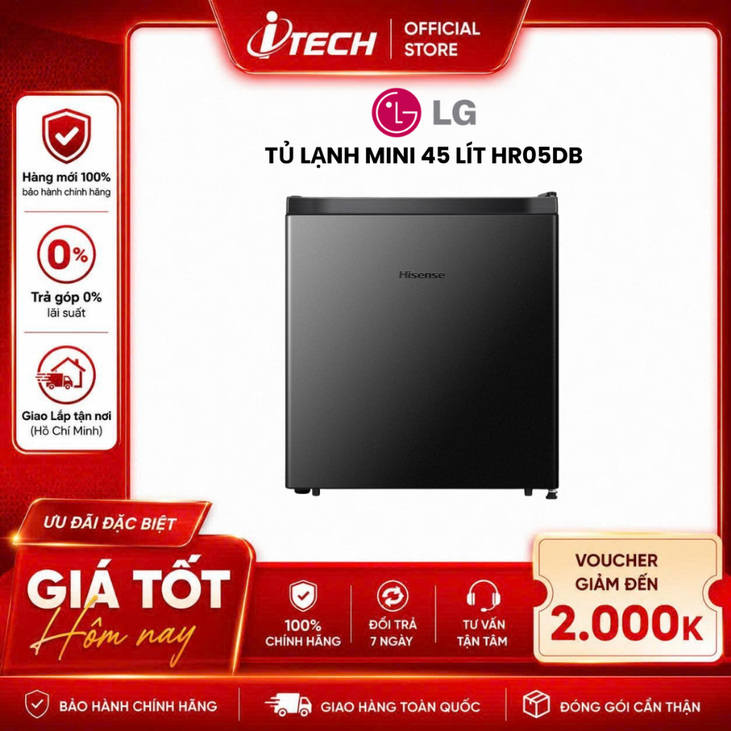 HR05DB - Tủ lạnh Hisense 45 lít HR05DB - Hàng chính hãng
