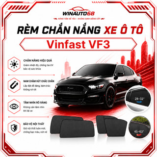 Rèm che nắng xe Vinfast VF3, chuẩn khít form xe chống nắng hiệu quả nhất
