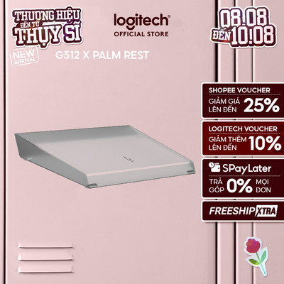 Logitech G G512 X PALM REST 75 | 98 - Đệm kê tay Acrylic khuếch đại dải đèn LIGHTSYNC RGB, Khắc Laser