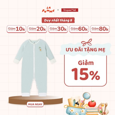 Bộ Body dài tay La Pomme bé cún lông mềm - Sợi Petit Soyeu thoáng mát – Bé trai/gái - NB - 3M