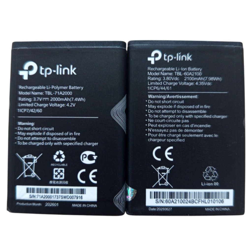 Pin Tp-link M7000/M5350/M5250 TBL-71A2000, TBL-60A2100 dung lượng 2000mAh. Pin mới 100% - Bảo hành 1