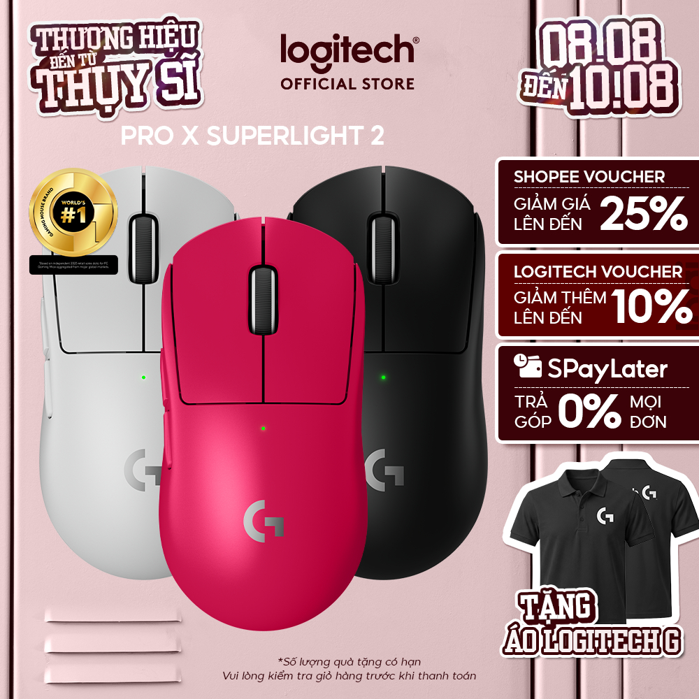 [Version 2] Chuột gaming Logitech G PRO X SUPERLIGHT 2 Lightspeed Switch LightForce