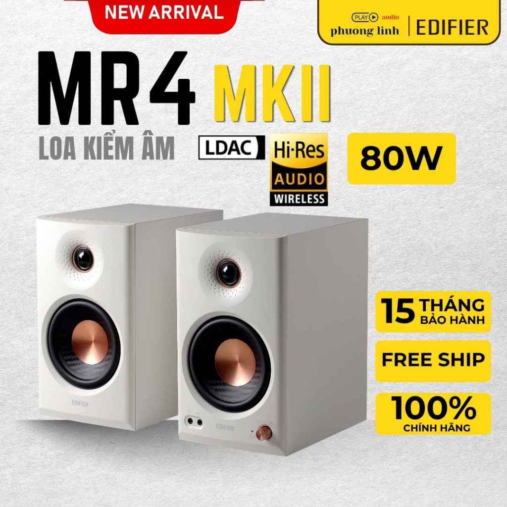 Loa Edifier MR4 MKII Công suất 80W - Loa kiểm âm Bluetooth - Bảo Hành 12 Tháng