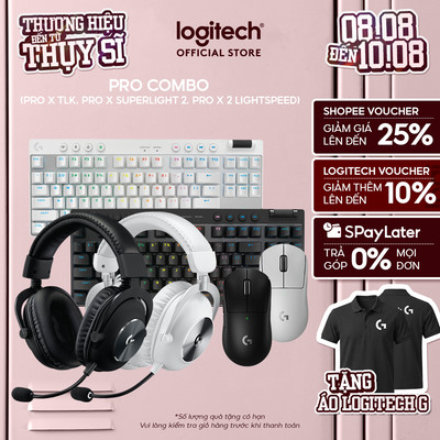 Combo chuột phím tai nghe Logitech G PRO Ver 2 - Chuột G PRO X SUPERLIGHT 2, Phím G PRO X TKL, Tai nghe G PRO X 2