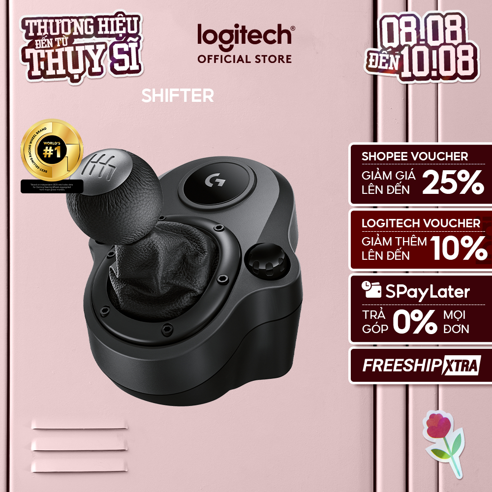 Logitech Shifter - Phụ kiện cần số chơi game sử dụng cho Vô lăng Logitech G29 & Logitech G923