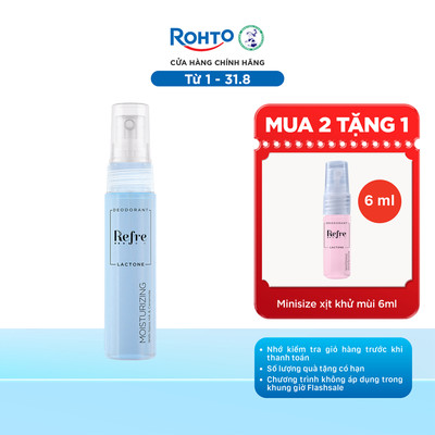 Xịt khử mùi, khóa mùi tỏa hương thơm tự nhiên cơ thể Refre Lactone Moisturizing 30ml