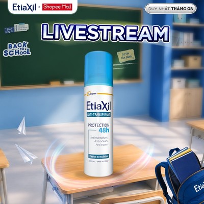 [LIVESTREAM] Xịt Khử Mùi Toàn Thân Etiaxil Bảo Vệ Kép 150ml