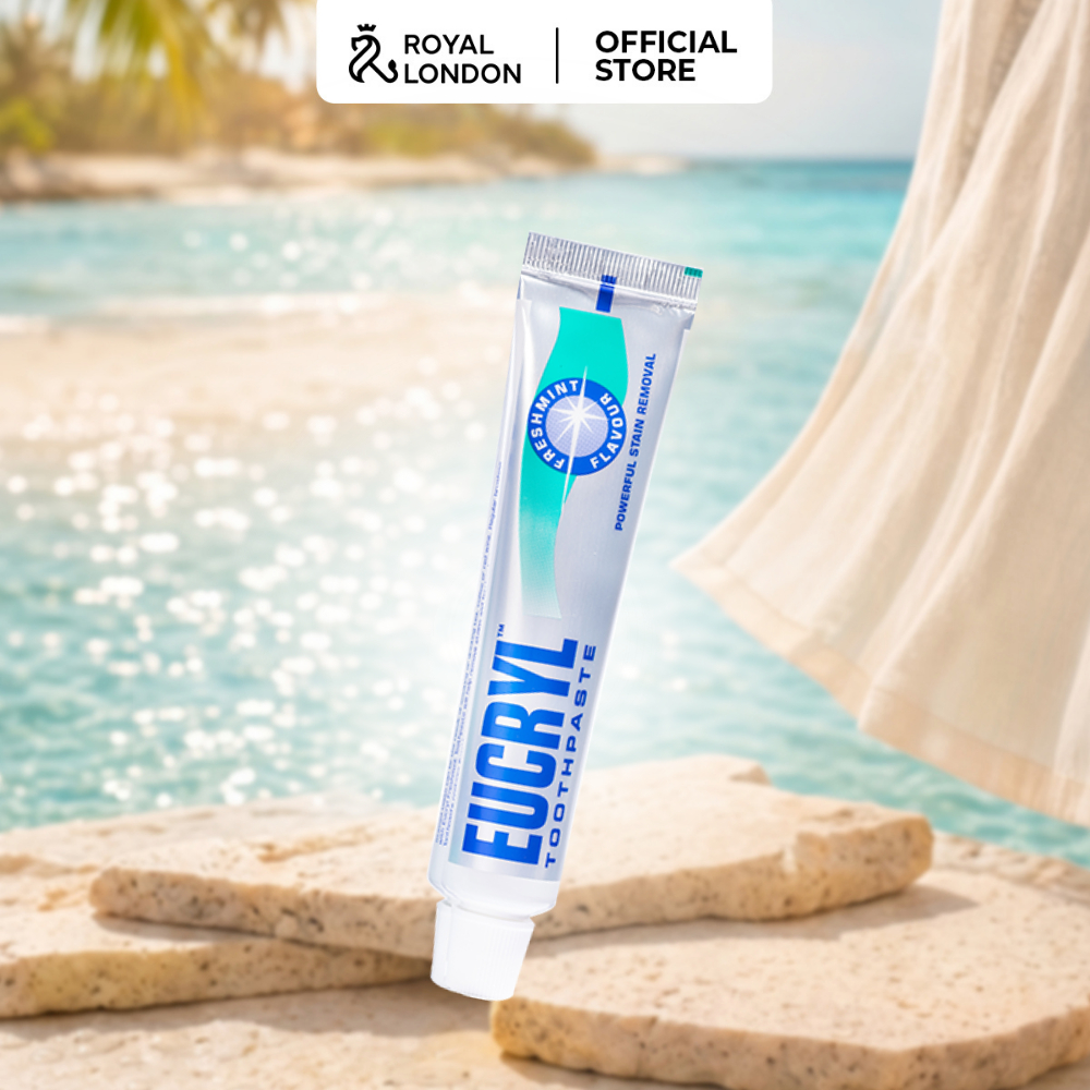 Kem Đánh Răng Bạc Hà Tẩy Trắng Eucryl Toothpaste 62g