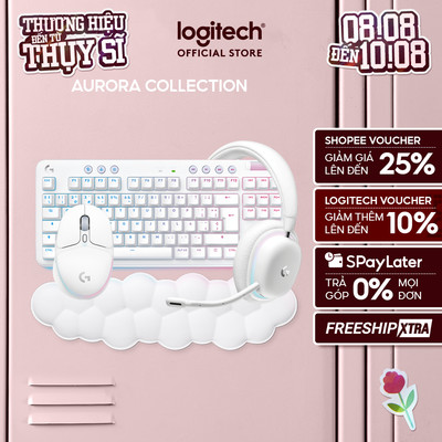 Combo Logitech Aurora - Bàn phím cơ G715 TKL, Chuột G705, Tai nghe không dây G735