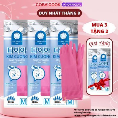[Mua 3 Tặng 2] Bộ 3 Đôi Găng Tay Kim Cương Có Móc Thương Hiệu BEIGL Hàng Cao Cấp