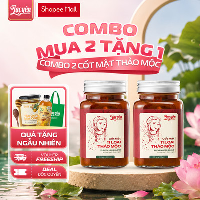 Combo 2 Hũ Cốt Mật 11 Loại Thảo Mộc Lạc Yên Foods Thơm Đậm Thảo Mộc Tự Nhiên Vị Chua Ngọt Thanh Mát