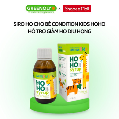 Siro Ho Cho Bé CONDITION KIDS HOHO Hỗ Trợ Giảm HoChai 100ml