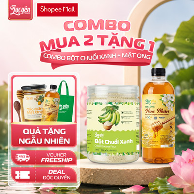 Combo Bột Chuối Xanh Nguyên Chất & Mật Ong Nguyên Chất – Lạc Yên Foods