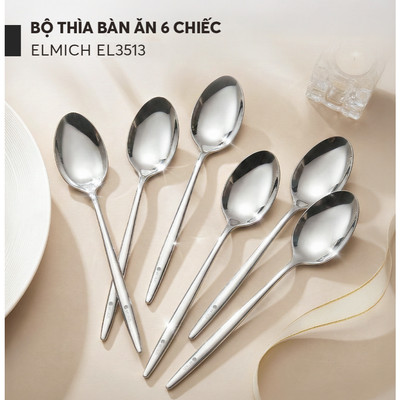 Bộ thìa bàn ăn 6 chiếc Elmich EL3513