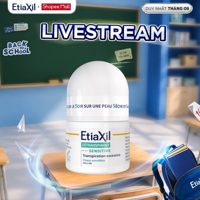 Lăn Khử Mùi Và Ngăn Mồ Hôi Chuyên Sâu Etiaxil 15ml - Dành Cho Da Nhạy Cảm