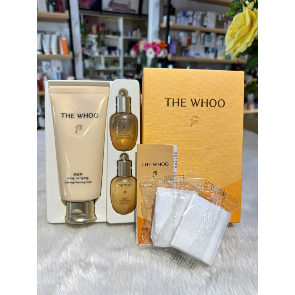 [WHOO]Set Sữa rửa mặt Whoo Vàng The History of Whoo Gong Jin Hyang Clarifying Special Set