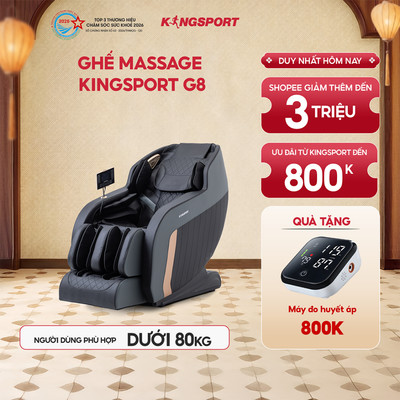CHỈ GIAO MIỀN NAM | Ghế Massage KINGSPORT Standard G8 Công Nghệ Làm Ấm Warmtech, 5 Bài Massage Chuyên Nghiệp