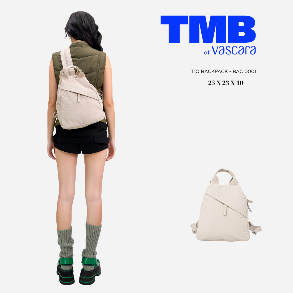 Balo TIO BACKPACK màu trắng kem BAC 0001 - TMB of Vascara