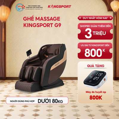 Ghế Massage KINGSPORT Standard G9 Công Nghệ Làm Ấm Warmtech, Điều Khiển Bằng Giọng Nói