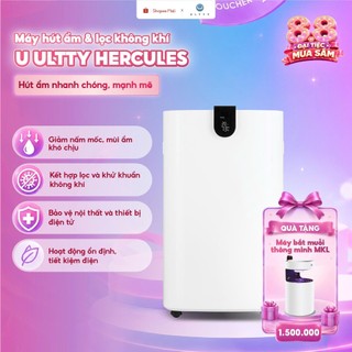 Máy hút ẩm và lọc không khí U ULTTY HERCULES, Tạo Plasmacluster ION, Bình chứa 5,5L, Bảo hành 2 năm