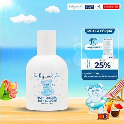 Nước hoa cho bé Babycoccole 0M+ an toàn cho trẻ sơ sinh & em bé chiết xuất hoa sen 50ml/100ml