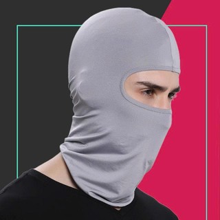 Khăn trùm đầu ninja màu đen-Khăn ninja vải thun co giản tốt dùng để đội mũ bảo hiểm đi chơi,đi phượt