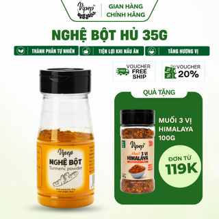 Nghệ bột tự nhiên vipep hũ nhựa 35g - gia vị vipep