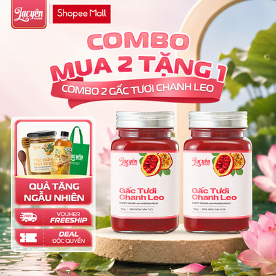 Combo 2 Hũ Gấc Tươi Chanh Leo Lạc Yên Foods Kèm Quà Tặng Hấp Dẫn