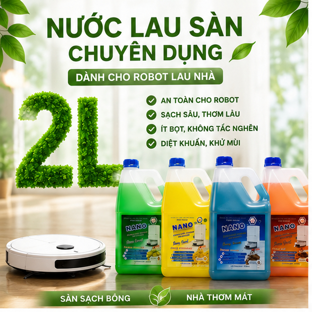 Nước lau sàn chuyên dụng dành riêng cho Robot lau nhà Ecovacs Deebot ECOVACS DEEBOT / DREAME/ XIAOMI