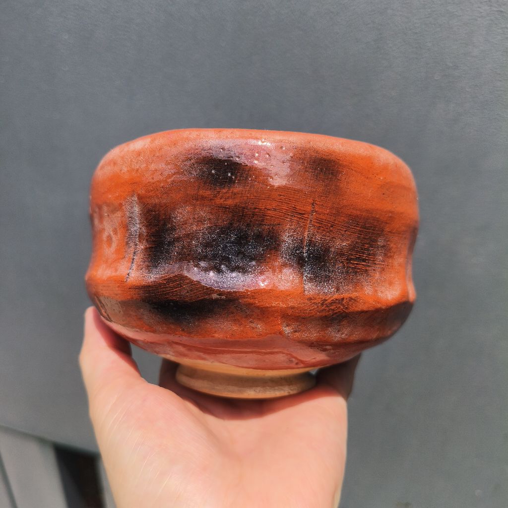 Bát chawan Raku và cặp ly phu thê Mumyoi gốm Nhật