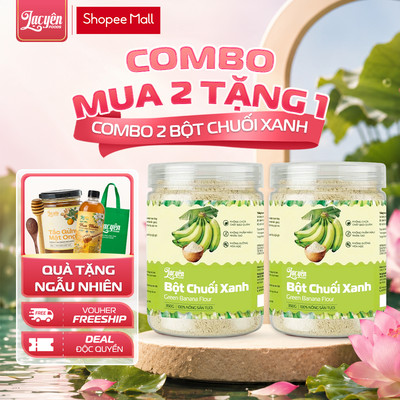 Combo 2 Hũ Bột Chuối Xanh Lạc Yên Foods - Sản Phẩm Thuần Tự Nhiên Phù Hợp Với Gia Đình, Thơm Ngon