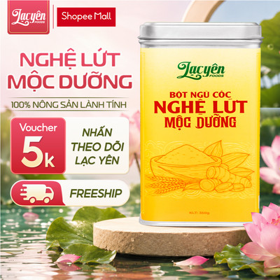 Bột Ngũ Cốc Dinh Dưỡng Ăn Sáng Nghệ Lứt Mộc Dưỡng Lạc Yên Foods- Bột Nghệ Nguyên Chất Mix Đậu