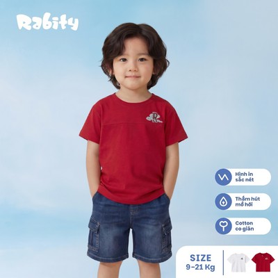   Áo thun ngắn tay bé trai Rabity 900.173