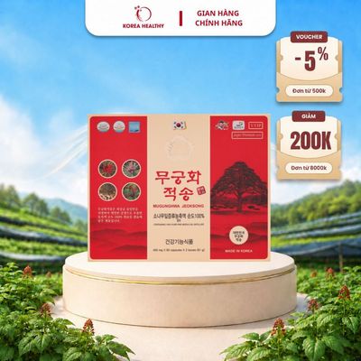 Tinh Dầu Thông Đỏ Hàn Quốc Mugunghwa Jeoksong Hỗ Trợ Giảm Mỡ Máu, Tiểu Đường Jung Kian