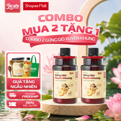 Combo 2 Hũ Chiết Xuất Gừng Xuyên Khung Lạc Yên Foods, Kèm Quà Tặng - Thảo Mộc Ngâm Chân, Pha Tắm