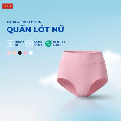 Quần lót nữ CANIFA chất liệu mềm mại, co giãn thấm hút tốt 6UP26A001