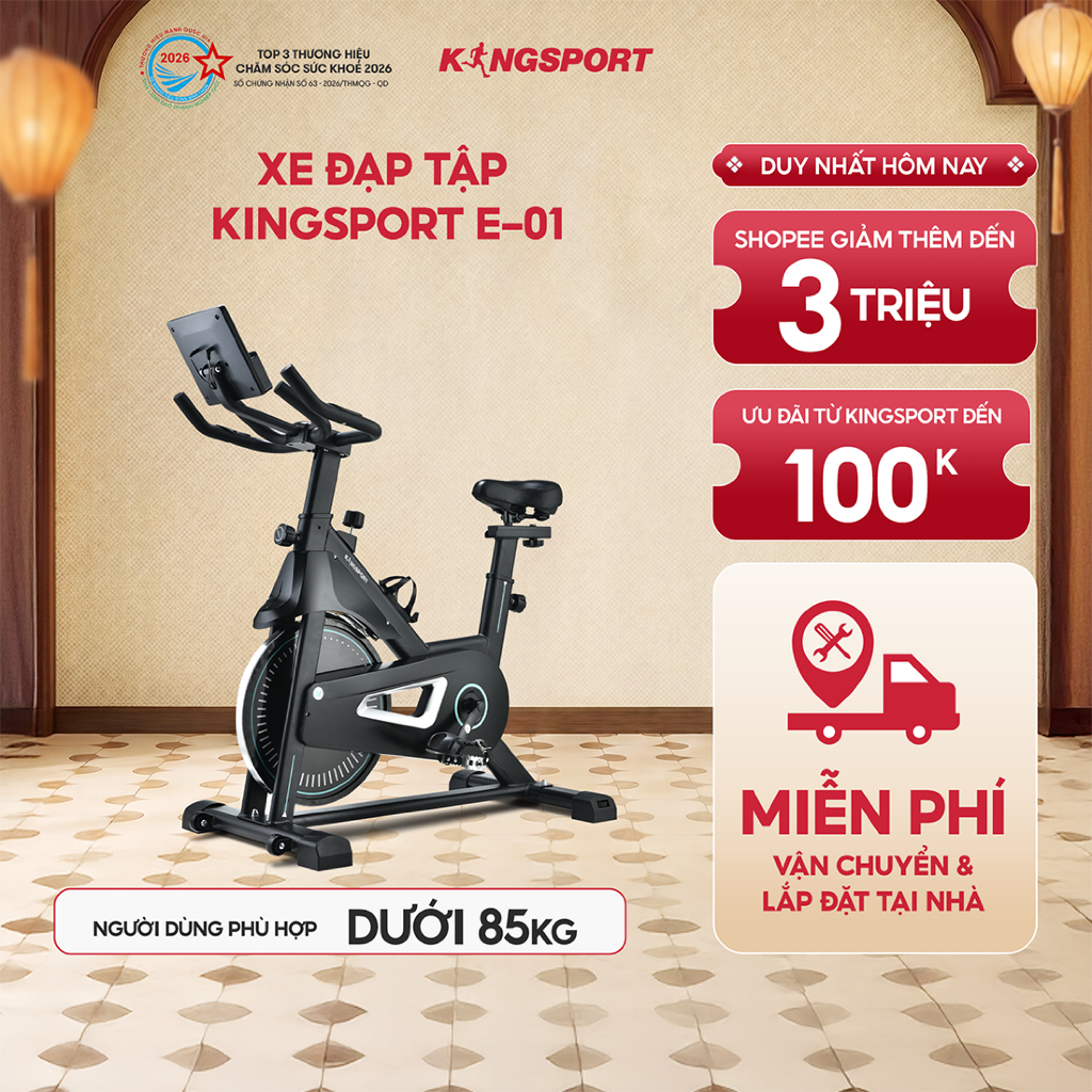 Xe đạp tập Kingsport E-01 - Nâng cao sức khỏe tại nhà