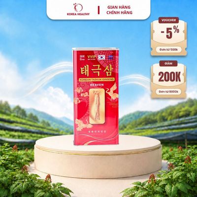 Thiên sâm Hàn Quốc 6 năm tuổi Dragon King hộp 300g – 10 củ Jung Kian