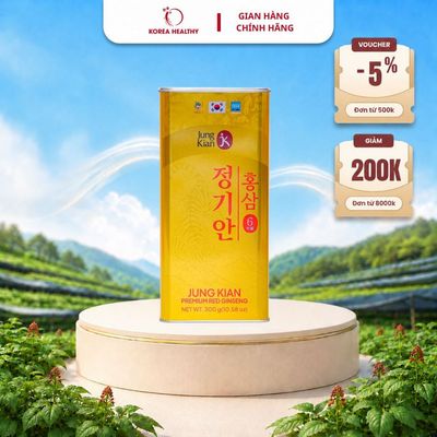 Hồng sâm củ khô 6 năm tuổi Hàn Quốc Jung Kian – 300g (11 – 20 củ)