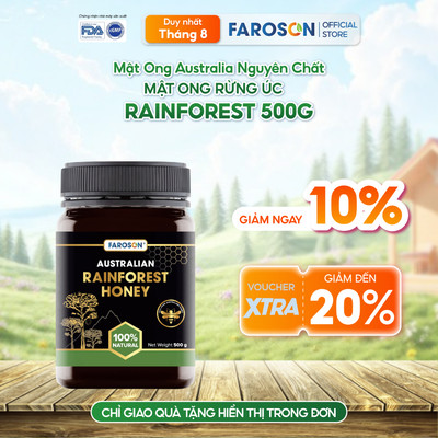 Mật Ong Rừng Nguyên Chất Faroson Australian Rainforest 500G