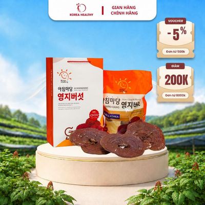 Nấm linh chi Hàn Quốc Achimmadang gói 1kg Jung Kian