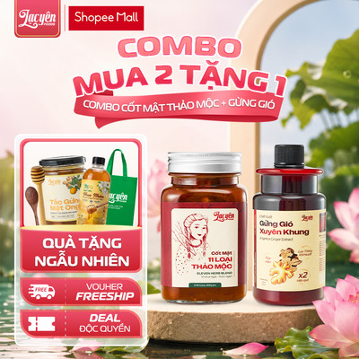 [Combo Cốt Mật-Xuyên Khung] Lạc Yên Foods -  Cốt Mật 11 Loại Thảo Mộc + Gừng Xuyên Khung + Kèm Quà
