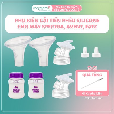 Phụ Kiện Hút Sữa Cải Tiến Phễu Silicon Thương Hiệu Maymom, Dùng Cho Máy Hút Sữa Spectra Avent Fazt Rozabi