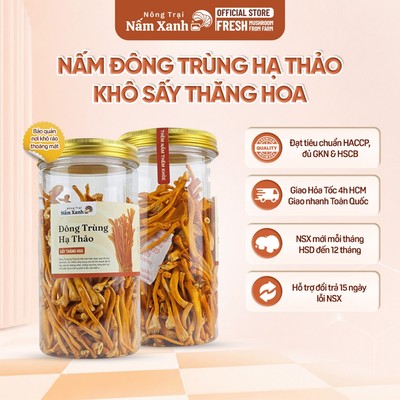 Nấm Đông Trùng Hạ Thảo Khô Sấy Thăng Hoa Thượng Hạng (100gr 200gr) - Nông Trại Nấm Xanh