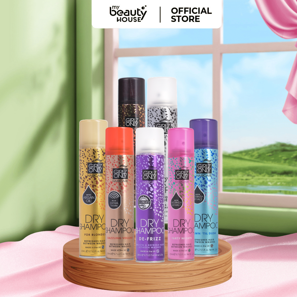[ Girlz-Only ] Dầu Gội Khô Dry Shampoo Girlz Only 200ml,  lưu hương dài lâu, phồng tóc gấp đôi chỉ s