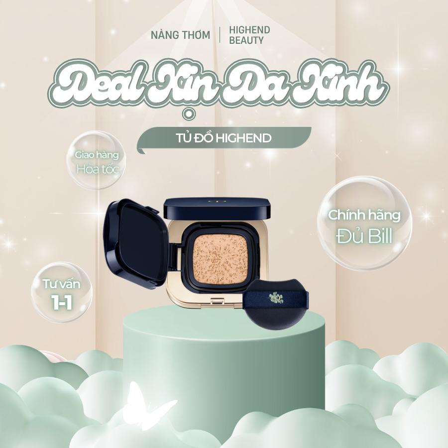 [CHÍNH HÃNG] Phấn Nước Cle De Peau Dewy Radiant Cushion Foundation Dewy/ Natural