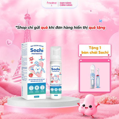 Bọt Đánh Răng Sachi Postbiotics Dạng Bọt Giúp Làm Sạch, Ngừa Sâu Răng 80ml