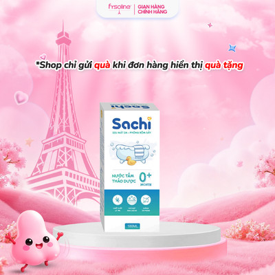Nước tắm thảo dược cho bé Sachi 180ml làm sạch nhẹ nhàng diu mát da, hạn chế mảng bám da đầu