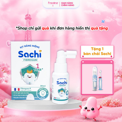 Xịt răng miệng cho bé Fibregum 30ml giúp sạch thơm miệng, hỗ trợ ngăn ngừa sâu răng